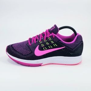 Women's Nike Air Zoom Structure 18 Black Pink Runn